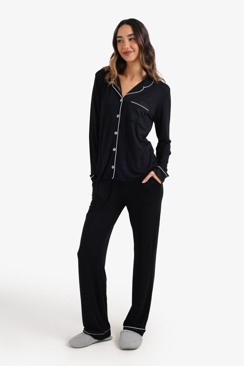 Carina Contrast - Pipe Pyjama Set - Image 2